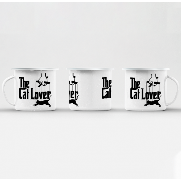 Mug GEEK en Métal Emaillé The Cat Lover Le Parrain Parodie Film Chat
