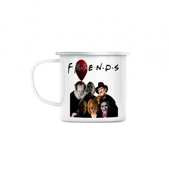 Mug GEEK en Métal Emaillé Friends - Film Horreur Parodie Film Series