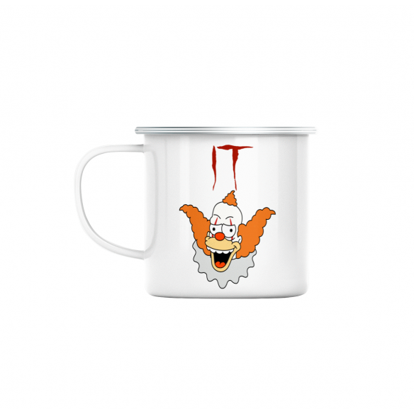 Mug GEEK en Métal Emaillé Krusty Clown It Parodie Film Series Anime