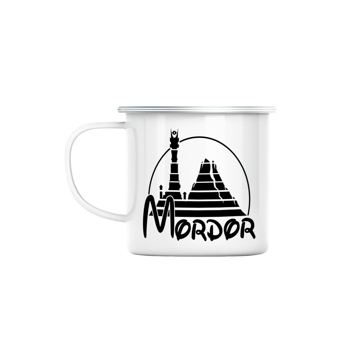 Mug GEEK en Métal Emaillé  Mordor Parodie Film Series Studio