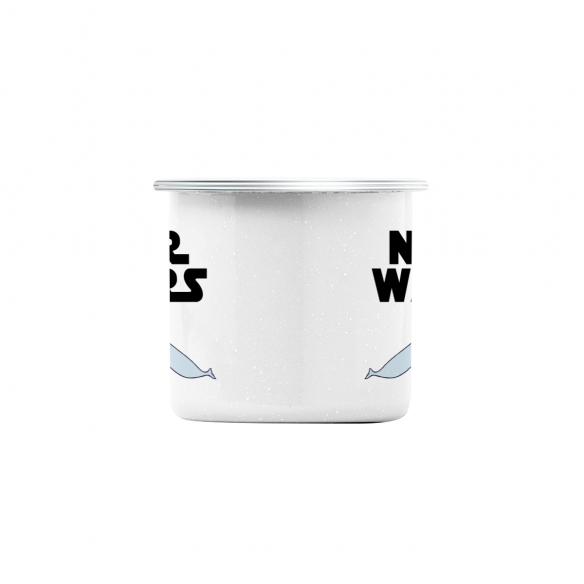 Mug GEEK en Métal Emaillé Nar Wars La guerre des Narvals Parodie Film Etoiles Science fiction