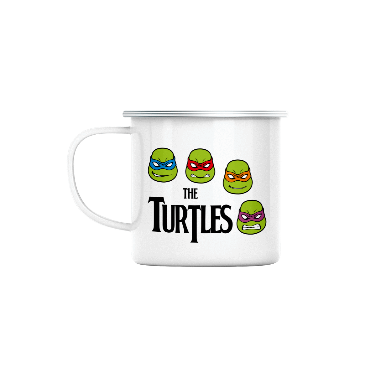 Mug GEEK en Métal Emaillé The Turtles Parodie Film Series Musique Pop Anime
