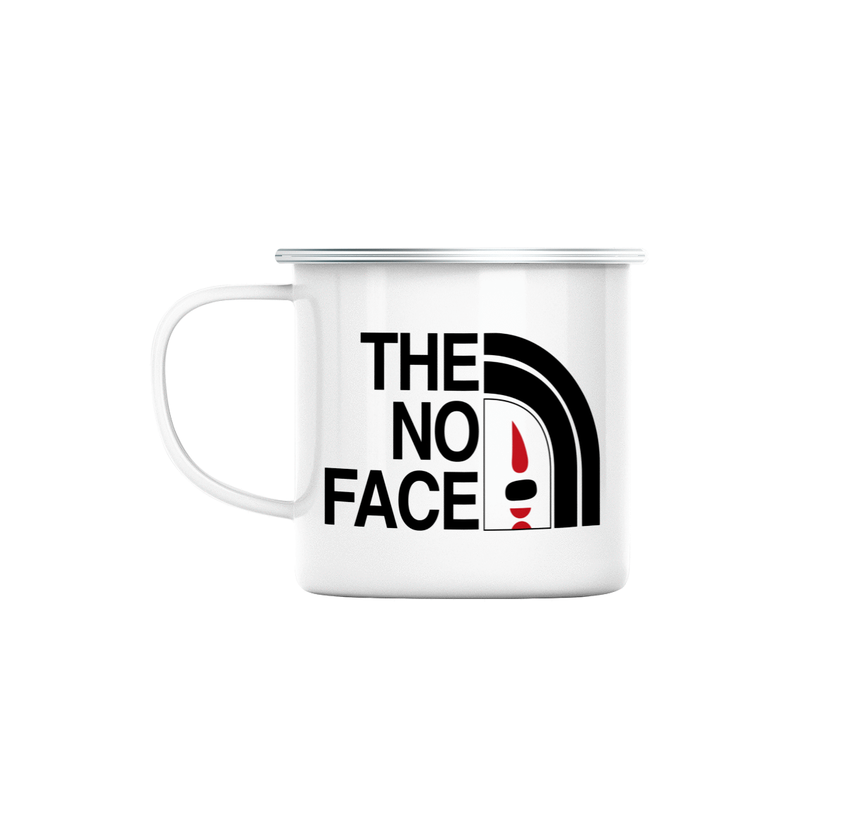 Mug GEEK en Métal Emaillé The No Face Parodie Film Marque Japon Anime