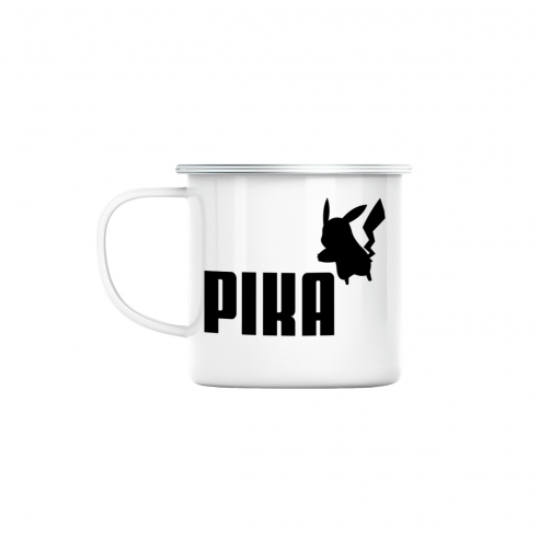 Mug GEEK en Métal Emaillé Pika Parodie Film Anime Marque Humour