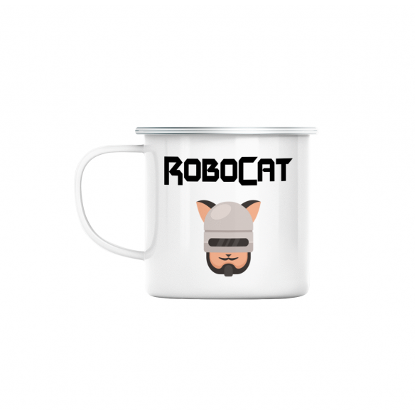 Mug GEEK en Métal Emaillé Robocat Anime Parodie Film Series