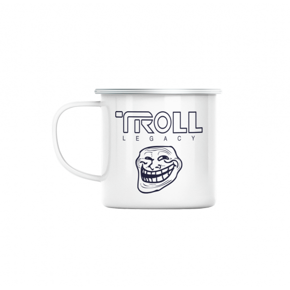 Mug GEEK en Métal Emaillé Troll Legacy Parodie Film Science Fiction Meme