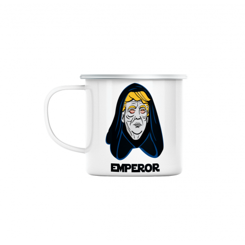 Mug GEEK en Métal Emaillé Empereur Dark Sidious Trump Parodie Film Series Président