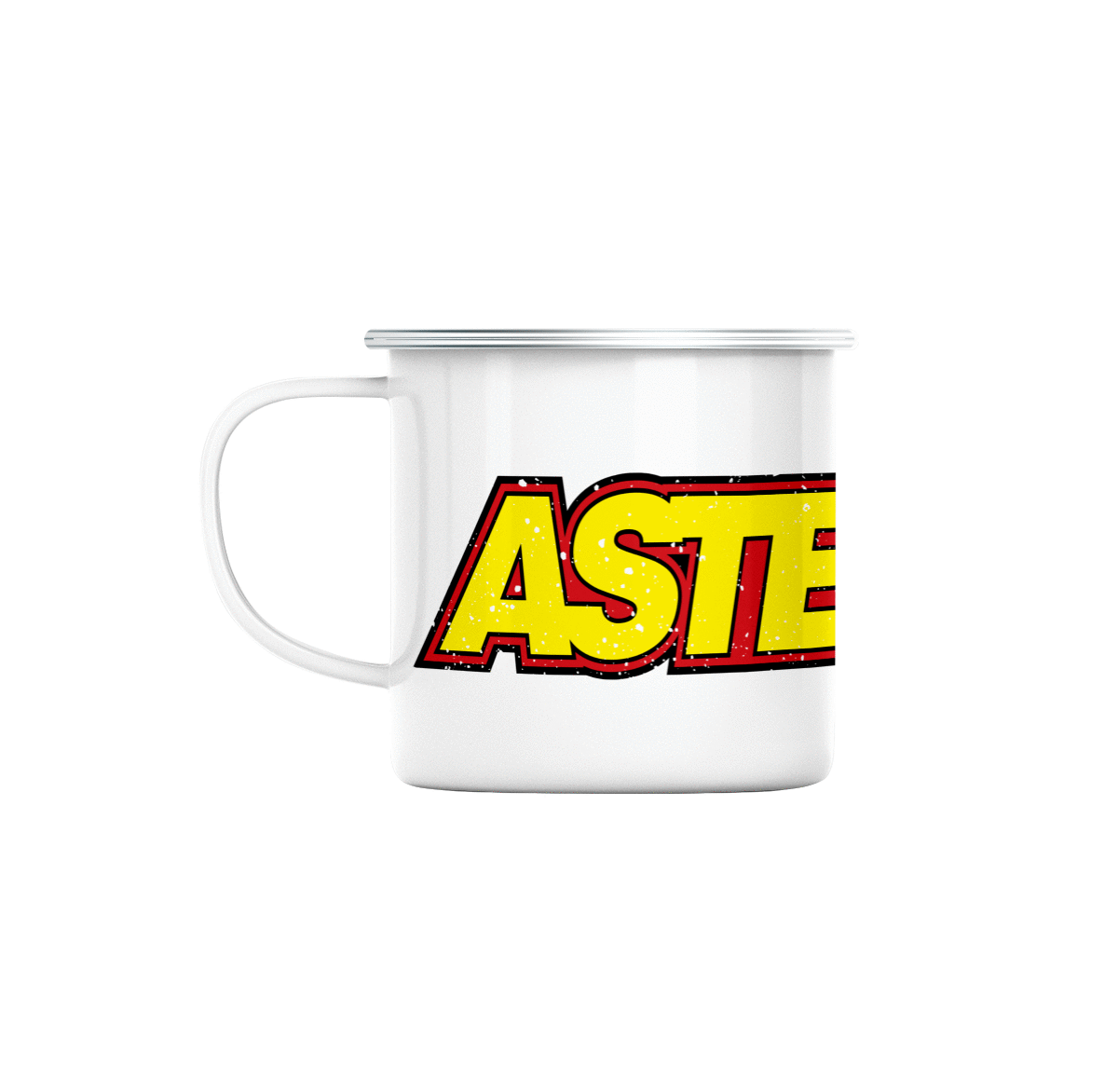Mug GEEK en Métal Emaillé Asteroids Jeux Vidéo Retro Gaming Vintage Arcade