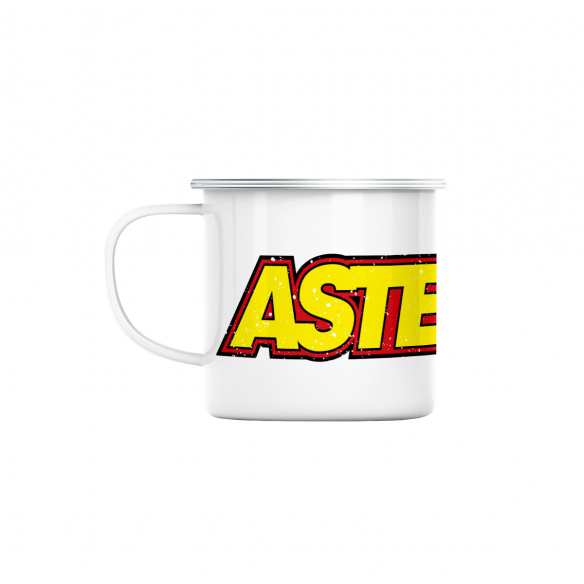 Mug GEEK en Métal Emaillé Asteroids Jeux Vidéo Retro Gaming Vintage Arcade