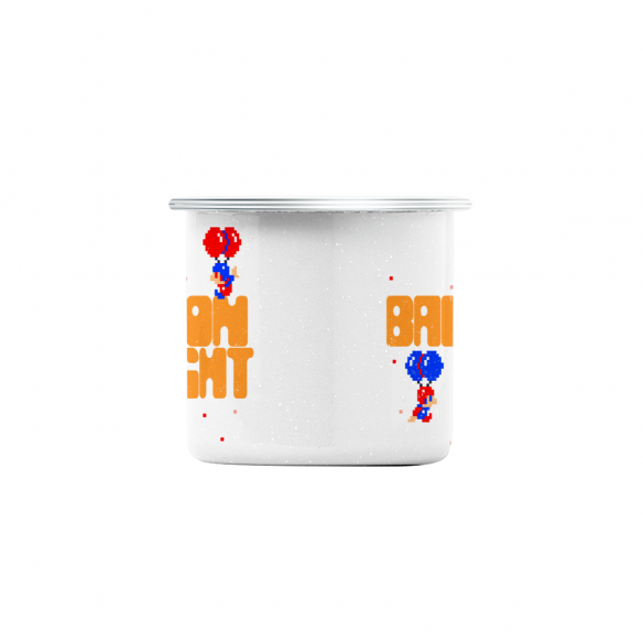 Mug GEEK en Métal Emaillé Balloon Fight Jeux Vidéo Retro Gaming Vintage Arcade