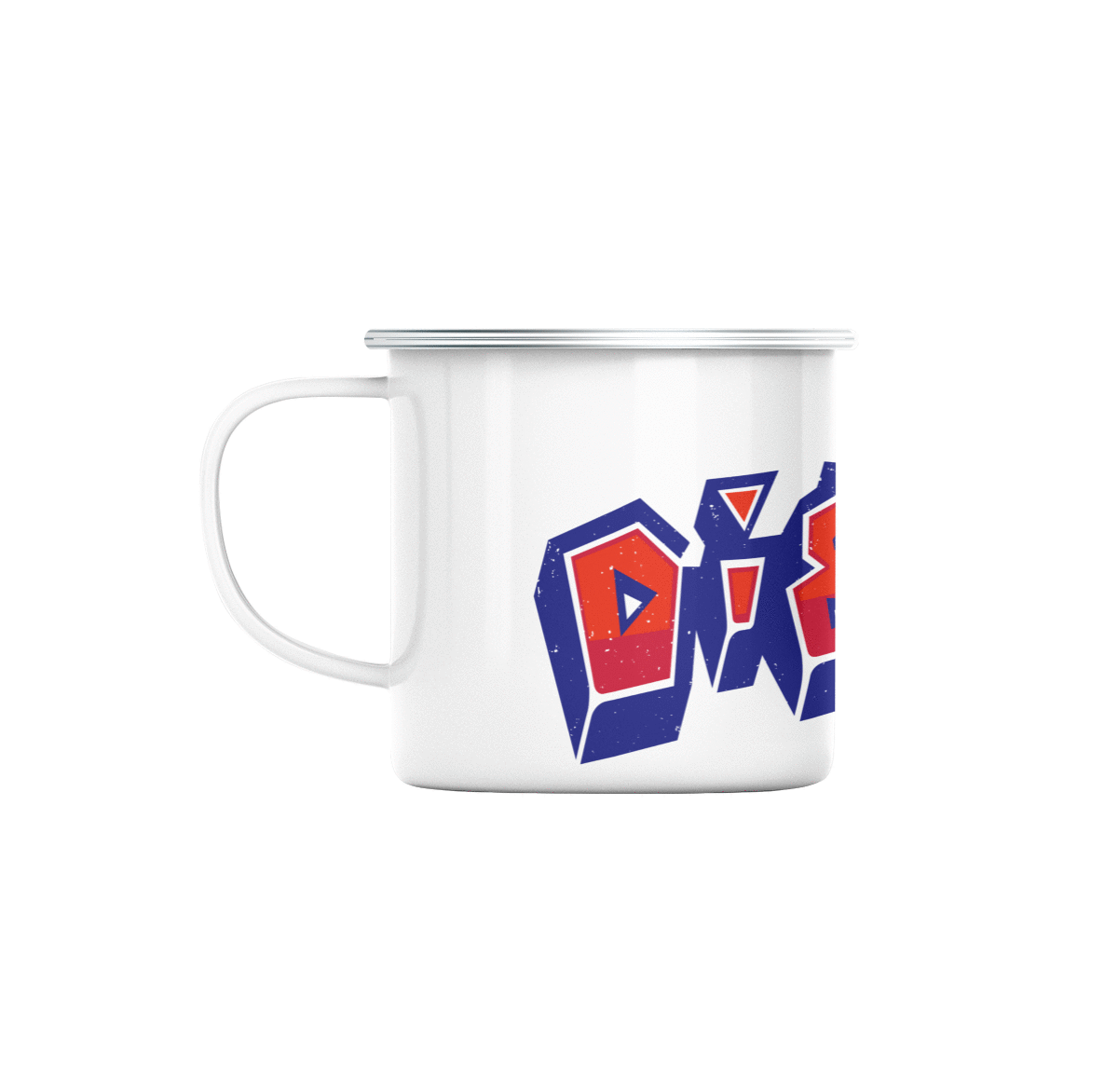 Mug GEEK en Métal Emaillé Dig Dug Jeux Vidéo Retro Gaming Vintage Arcade