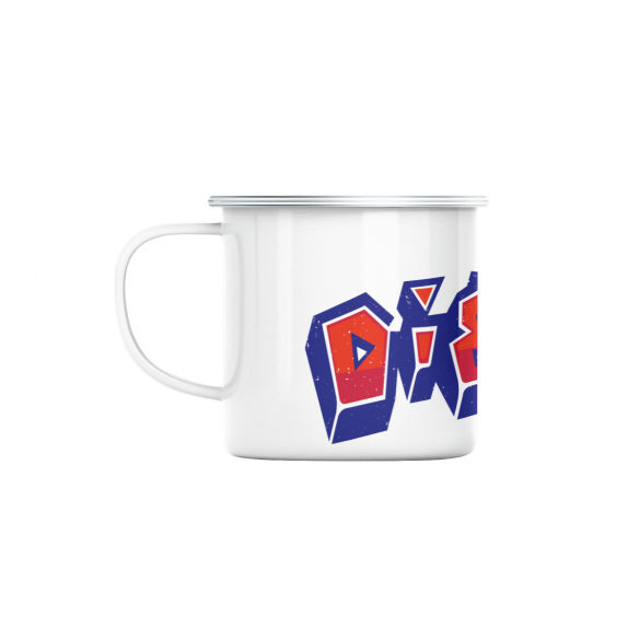 Mug GEEK en Métal Emaillé Dig Dug Jeux Vidéo Retro Gaming Vintage Arcade