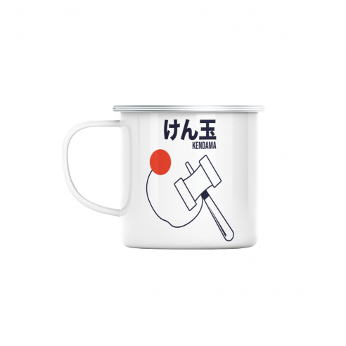 Mug GEEK en Métal Emaillé Kendama Bilboquet Japon Asie Culture Jouet