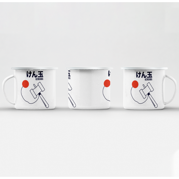 Mug GEEK en Métal Emaillé Kendama Bilboquet Japon Asie Culture Jouet