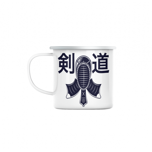 Mug GEEK en Métal Emaillé Kendo Art Martial Samurai Japon Asie Culture