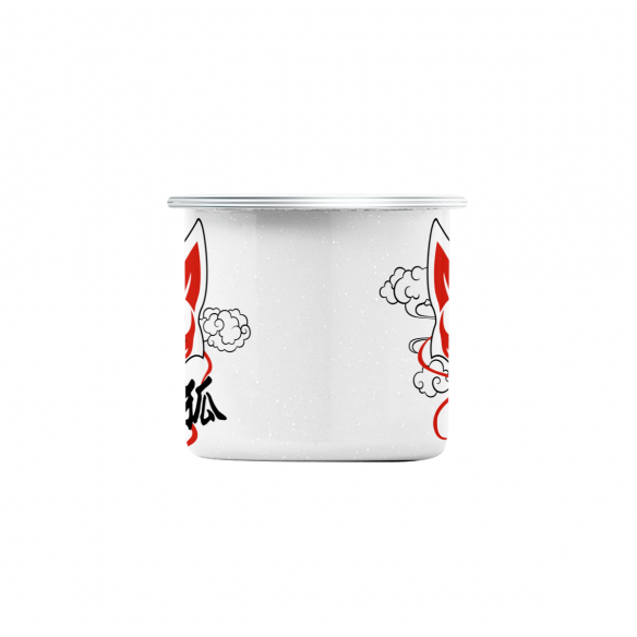 Mug GEEK en Métal Emaillé Kitsune Renard Japon Asie Culture Manga