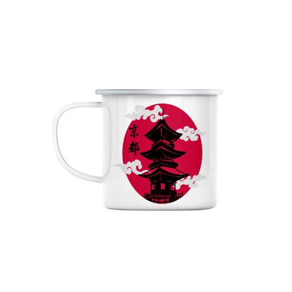 Mug GEEK en Métal Emaillé Chateau Kyoto Japon Asie Culture Empereur