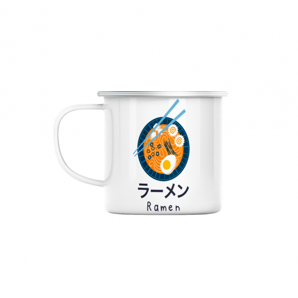 Mug GEEK en Métal Emaillé Ramen Manga Anime Japon Asie Culture
