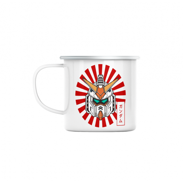 Mug GEEK en Métal Emaillé Robot Futuriste Manga Anime Japon Asie Culture