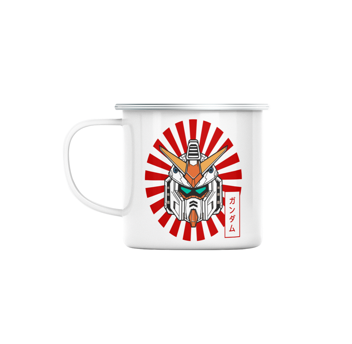 Mug GEEK en Métal Emaillé Robot Futuriste Manga Anime Japon Asie Culture