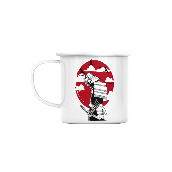 Mug GEEK en Métal Emaillé Samurai Soleil Levant Japon Asie Culture Arts Martiaux