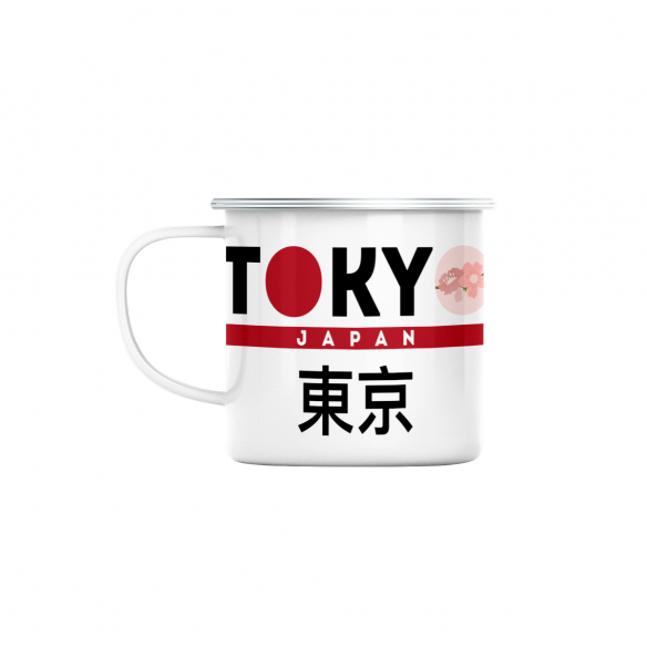 Mug GEEK en Métal Emaillé Tokyo Japan Japon Asie Culture Ville Sakura