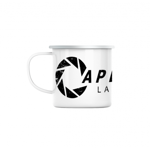 Mug GEEK en Métal Emaillé Aperture Labs Geek Jeux Video Serie Film