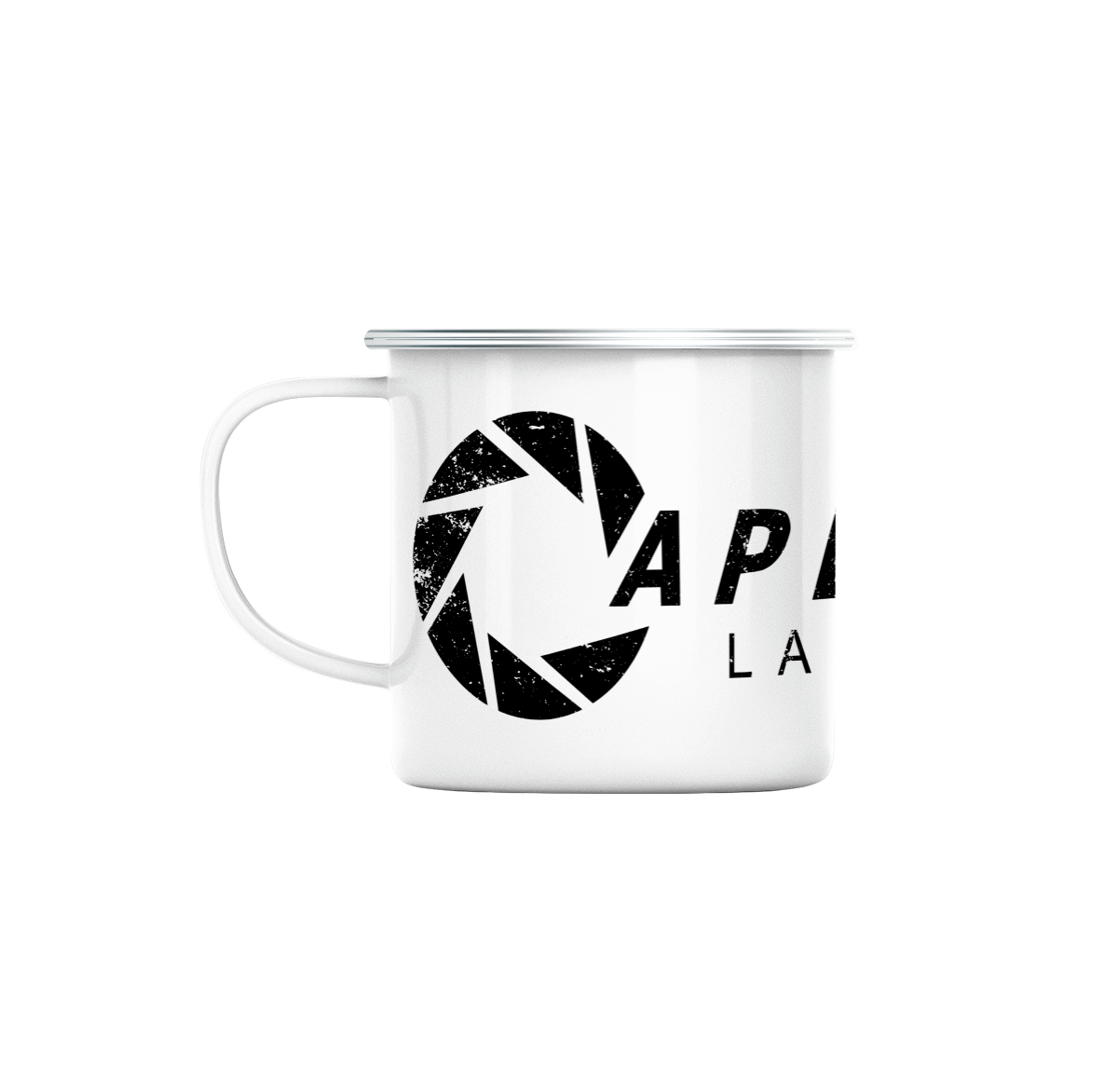 Mug GEEK en Métal Emaillé Aperture Labs Geek Jeux Video Serie Film