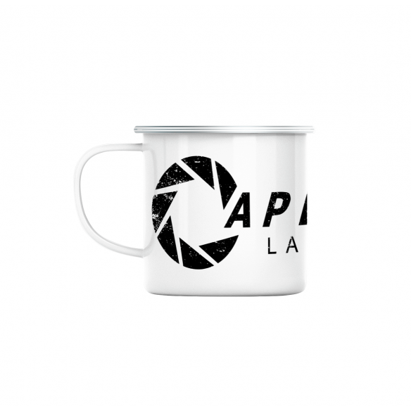 Mug GEEK en Métal Emaillé Aperture Labs Geek Jeux Video Serie Film