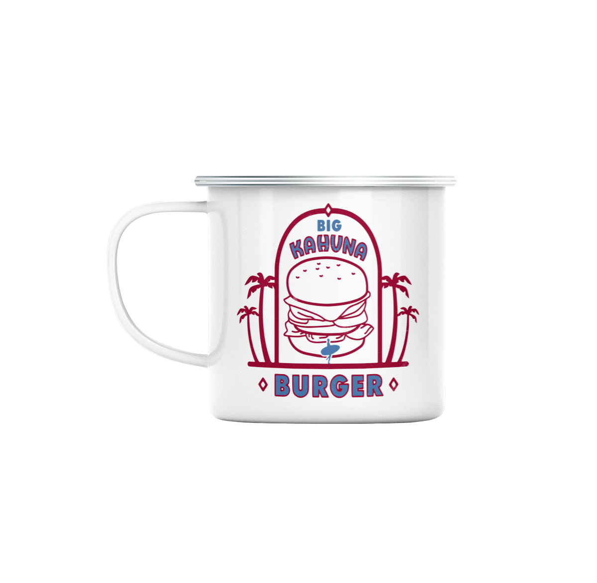 Mug GEEK en Métal Emaillé Big Kahuna Burger Geek Film Humour