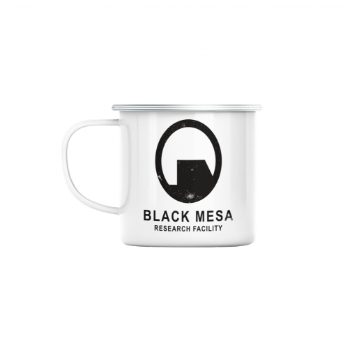 Mug GEEK en Métal Emaillé Black Mesa Research Facility Geek Jeux Video Serie Film