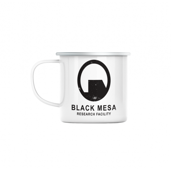 Mug GEEK en Métal Emaillé Black Mesa Research Facility Geek Jeux Video Serie Film