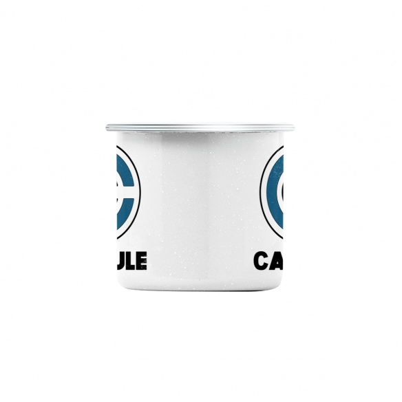 Mug GEEK en Métal Emaillé Capsule Corp. Geek Jeux Video Serie Film