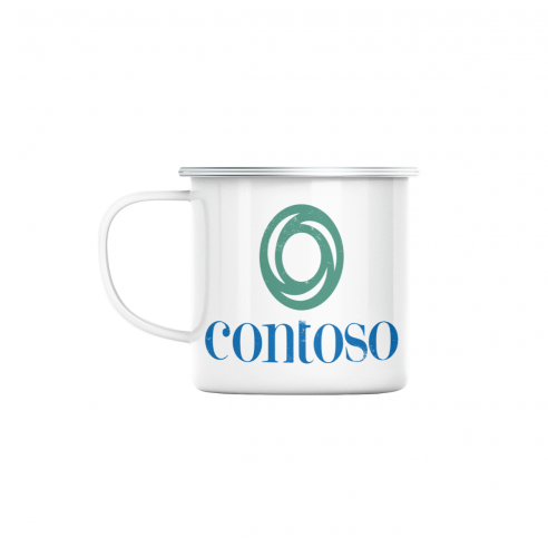 Mug GEEK en Métal Emaillé Contoso Geek Ordinateur Informaticien