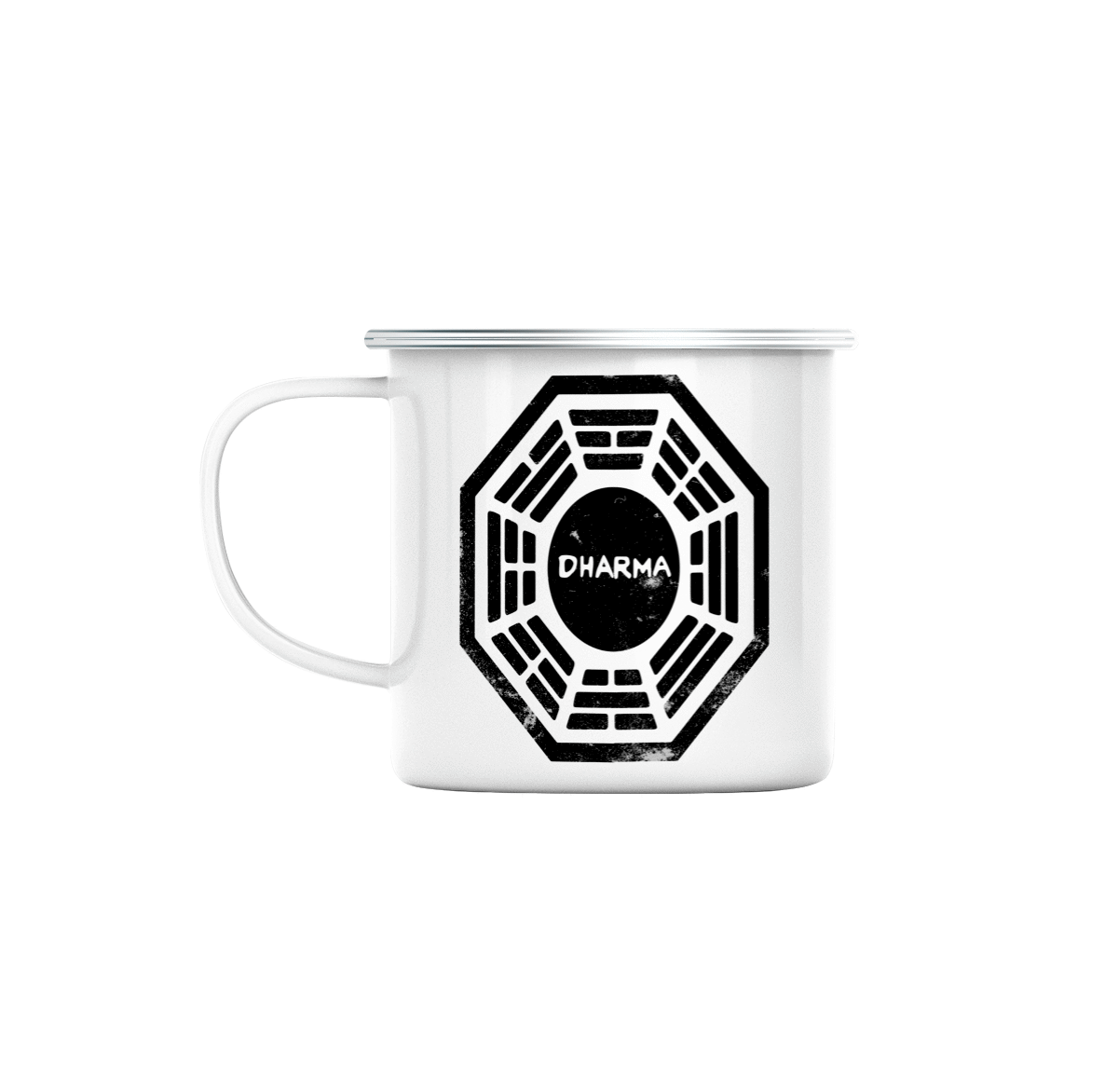 Mug GEEK en Métal Emaillé Dharma Initiative Geek Jeux Video Serie Film