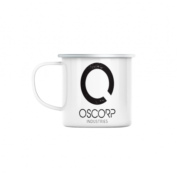 Mug GEEK en Métal Emaillé Oscorp Industries Geek Jeux Video Serie Film Super Héros