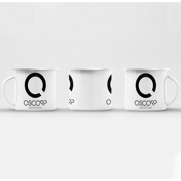 Mug GEEK en Métal Emaillé Oscorp Industries Geek Jeux Video Serie Film Super Héros