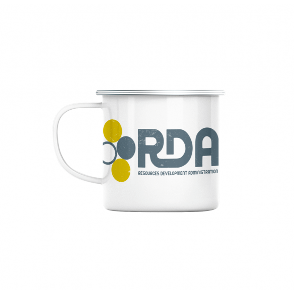 Mug GEEK en Métal Emaillé RDA Ressource Development Administration Geek Film