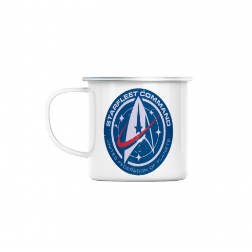 Mug GEEK en Métal Emaillé Starfleet Command Geek Jeux Video Serie Film