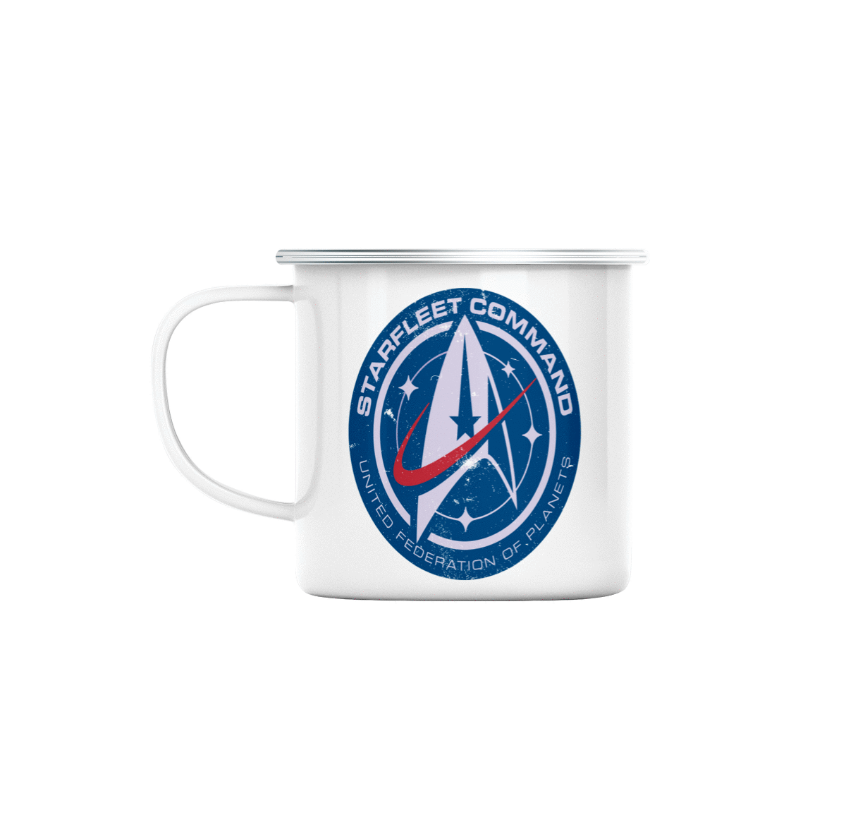 Mug GEEK en Métal Emaillé Starfleet Command Geek Jeux Video Serie Film