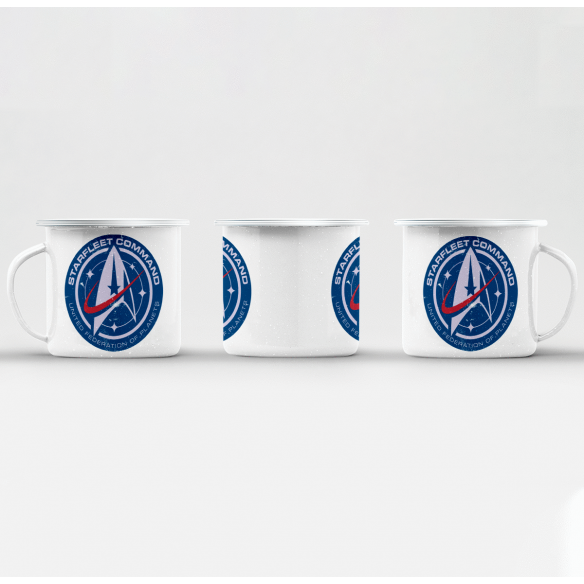 Mug GEEK en Métal Emaillé Starfleet Command Geek Jeux Video Serie Film