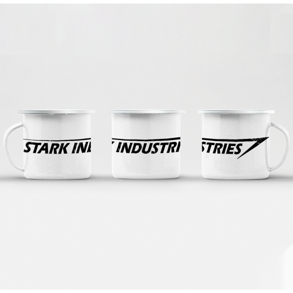 Mug GEEK en Métal Emaillé Stark Industries Geek Jeux Video Serie Film