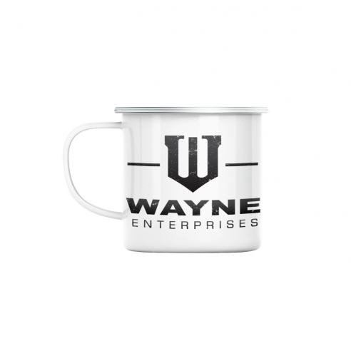 Mug GEEK en Métal Emaillé Wayne Entreprises Geek Jeux Video Serie Film