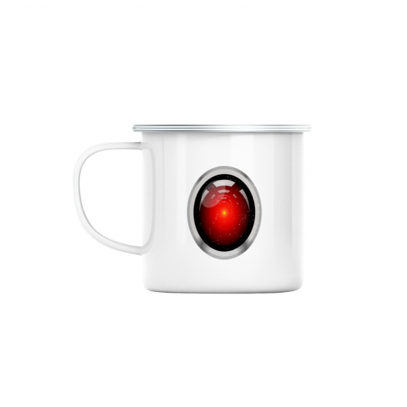 Mug GEEK en Métal Emaillé Hal 9000 Geek Espace Science Fiction Film