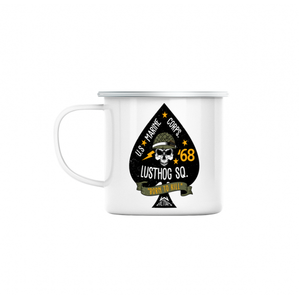 Mug GEEK en Métal Emaillé Lusthog Squad Geek Vietnam Guerre Film