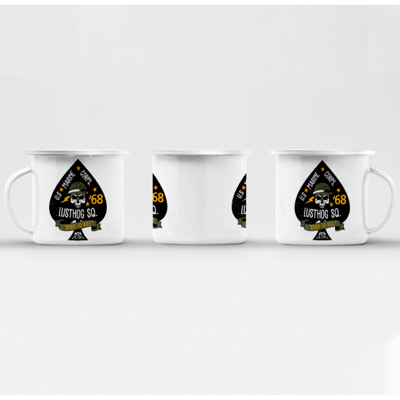Mug GEEK en Métal Emaillé Lusthog Squad Geek Vietnam Guerre Film