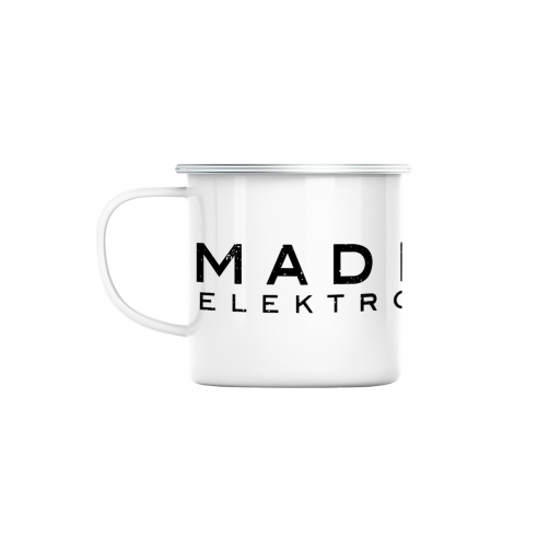 Mug GEEK en Métal Emaillé Madrigal Elektromotoren Geek Jeux Video Serie Film