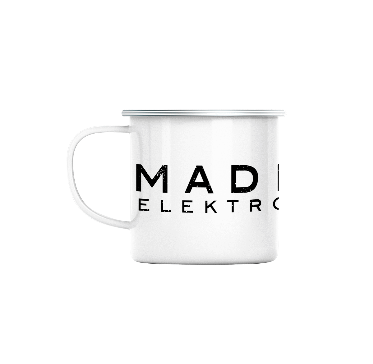 Mug GEEK en Métal Emaillé Madrigal Elektromotoren Geek Jeux Video Serie Film