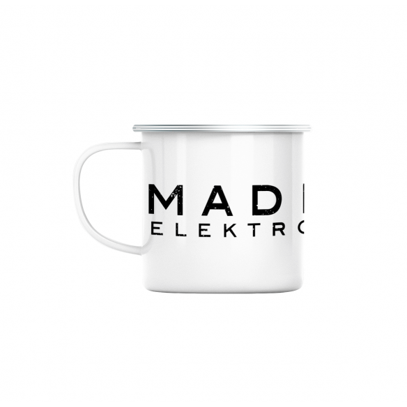Mug GEEK en Métal Emaillé Madrigal Elektromotoren Geek Jeux Video Serie Film