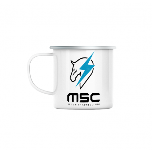 Mug GEEK en Métal Emaillé MSC Security Consulting Geek Jeux Video Serie Film